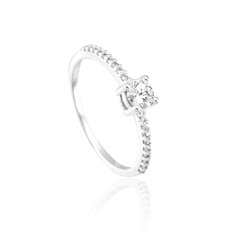 Anillo Solitario Clásico para Mujer