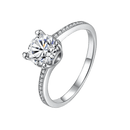 Anillo Solitario Brillante con Circonitas