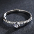 Anillo Solitario con Circonitas