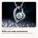 Corazón con cristal que brilla