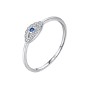 Anillo Solitario con Ojo Griego