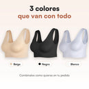 Tres colores: beige, negro y blanco