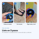 Listo en 3 pasos: coloca el mando, pon los pies y elige modo y nivel
